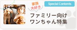 ファミリー向けワンちゃん特集